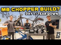 M8 Chopper Build Day 1 | Tearing Apart the Street Bob! - Vlog 194