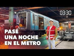 Esto es lo que pasa en el Metro de Santiago en la noche