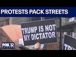 No Kings protests fill streets of US cities as Trump oversees Army birthday parade