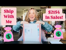 Poshmark Reseller Ship With Me $2150 + In Sales What Sold Online Fast For Huge Profits