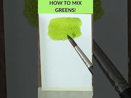 Use This Method For MIXING Watercolor Greens!