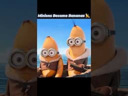 Minions Become Bananas 🍌 (Shorts) #illumination  #pixarshorts #animation