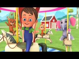 Round and Round and Round and Round Nursery Rhymes - Animals Nursery Rhymes & Kids Songs