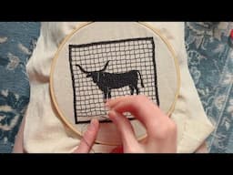 my typical work day as a full time embroidery artist
