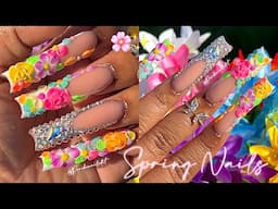 3D FLOWER NAILS 🌸💐🌷🌼✨ HOW TO 3D FLOWERS TRICKS & TIPS 🔑🤍 FULL NAIL TUTORIAL 💎