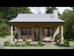 23'x26' (7x8m) The Perfect Small House for a Cozy Life | Small House Ideas
