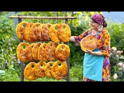 Rustic Kaak Bread Baked in a Wood Oven! Grandma's 100-Year-Old Recipe