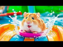Hamster Escapes from the Rainbow Water Park Maze | Hamster Maze