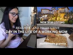 NEW $5M DOLLAR LISTING | PRODUCTIVE & REALISTIC DAY OF A WORKING MOM IN REAL ESTATE