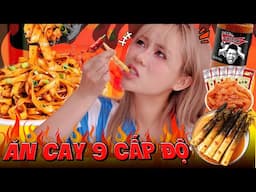 Mukbang đồ cay "tê dại" theo cấp độ: chân gà cay, mì siêu cay,...MisThy "đầu hàng" trước món này!?