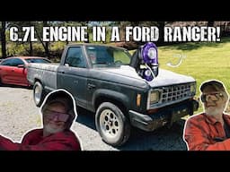WE PUT A BIG ENGINE IN MY DAD’S LITTLE TRUCK!