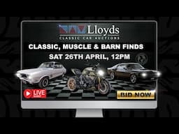 Lloyds Auctions LIVE Classic, Muscle and Barn Finds. March 2025