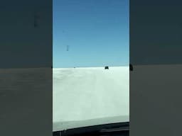 Vastness of Driving to the Races on the Salt Flats