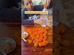 Bio-enzyme from leftover flowers.