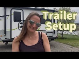 Easy Trailer setup for beginners: E-Pro 15TB Dry Camp and Campground Tour #rvlife