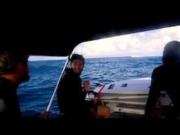 1500 MILES OF SAILING LATER WE FINALLY FOUND SOMETHING TO SURF!