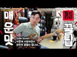 프로 기타리스트의 Gain boost 사용방식!