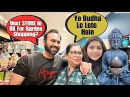 Garden Decoration For SUMMER | Garden SHOPPING With Parents | Indian Youtuber | Indian Family UK