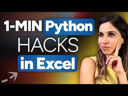 Python in Excel: 1-minute Hacks You Can Use Today