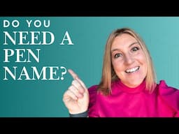 How To Choose A Pen Name | Complete Amazon KDP Tutorial