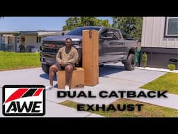 Best Dual Catback Exhaust for a 2019-2025 Chevy Silverado and GMC Sierra 6.2L | AWE Install & Review