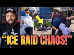Protestors JUMP ON ICE SUV After 100 Illegals BUSTED in INSANE Nebraska Raid!