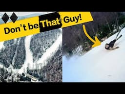 Skiing the SECOND STEEPEST Double Black Diamond on the East Coast - The White Lighting, Montage, PA