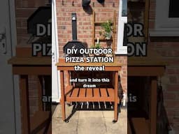 OUTDOOR DIY PIZZA STATION The Reveal #diygarden #outdoorfurniture #backyardmakeover