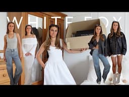 HUGE WHITE FOX TRY ON HAUL + discount code | new in 2025 | £1,000+ hoodie, dress, swim & more | uk