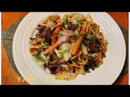 HOW TO COOK JAPANESE YAKI UDON,STIR FRY NOODLE,MERRY SAKURA TV