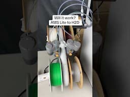 Bambu Lab AMS Lite to H2D. Will it work? #bambulab #bambulabh2d #h2d #shorts