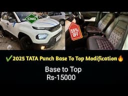 ✅ 2025 Tata Punch Pure Base To Top Modification Under 15000✅ Punch Modified✅ Punch Modification✅tata