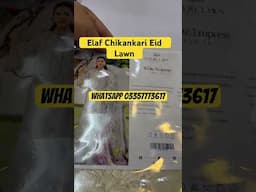 Elaf Chikankari Eid Lawn Collection Available