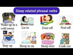 Sleep Related Phrasal Verbs | Improve Your English | Phrasal verbs