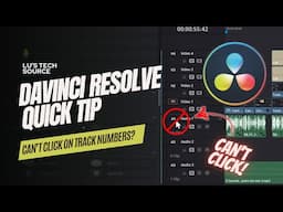 Davinci Resolve - Can’t click track numbers