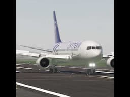 Hermoso aterrizaje de un Aeroméxico - Boeing 767-200ER (Skyteam livery)