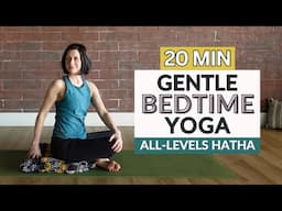 Bedtime Yoga | 20 Minute Gentle class | Yoga for Better Sleep