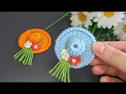 Gorgeous Easy Crochet Hat Keychain Making✅️#crochet #knittig #handmade #diy #keşfet
