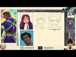 [L I V E] Drawing Therapy 05 Let's have fun making ART  🎵☕