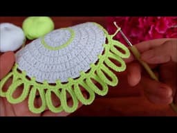 Very Beautiful & Easy 3D Flower Crochet Coaster | Decorative Lace Pattern Tutorial