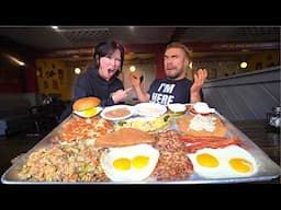 "DON'T BOTHER TRYING" THIS UNDEFEATED BREAKFAST CHALLENGE | Joel Hansen