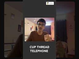 cup thread telephone #experiment