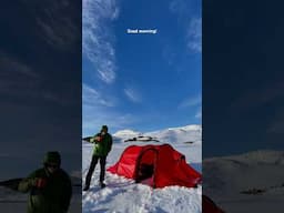 Solo winter hiking and wild camping in Norway. Hilleberg Nammatje 3 GT tent. #camping #mountains