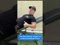 Best Incline Dumbbell Press Bench Angle Setting for Upper Chest