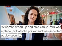 RTE report on Croke Park being used by Muslims and the protest outside