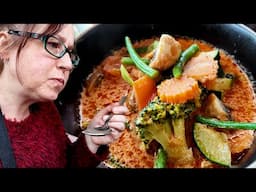 Thai Curry and shopping in Abergavenny.