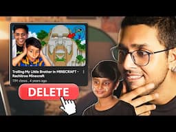 DELETING MY BROTHERS VIDEO PRANK ON MY LITTLE BROTHER 🤣🤣