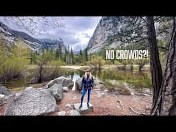 2 DAYS in UNCROWDED YOSEMITE | Spring TRUCK CAMPING & Hiking Yosemite National Park | Van Life