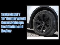 Tesla Model Y  EVBASE 19" Gemini Wheel Covers Hubcaps Inspired By Model 3 Performance Wheel Caps
