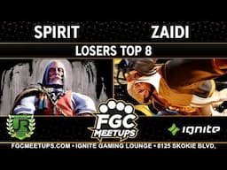 Spirit (JP) vs Zaidi (Rashid) - FGC Meetups 98 LOSERS TOP 8 - SF6